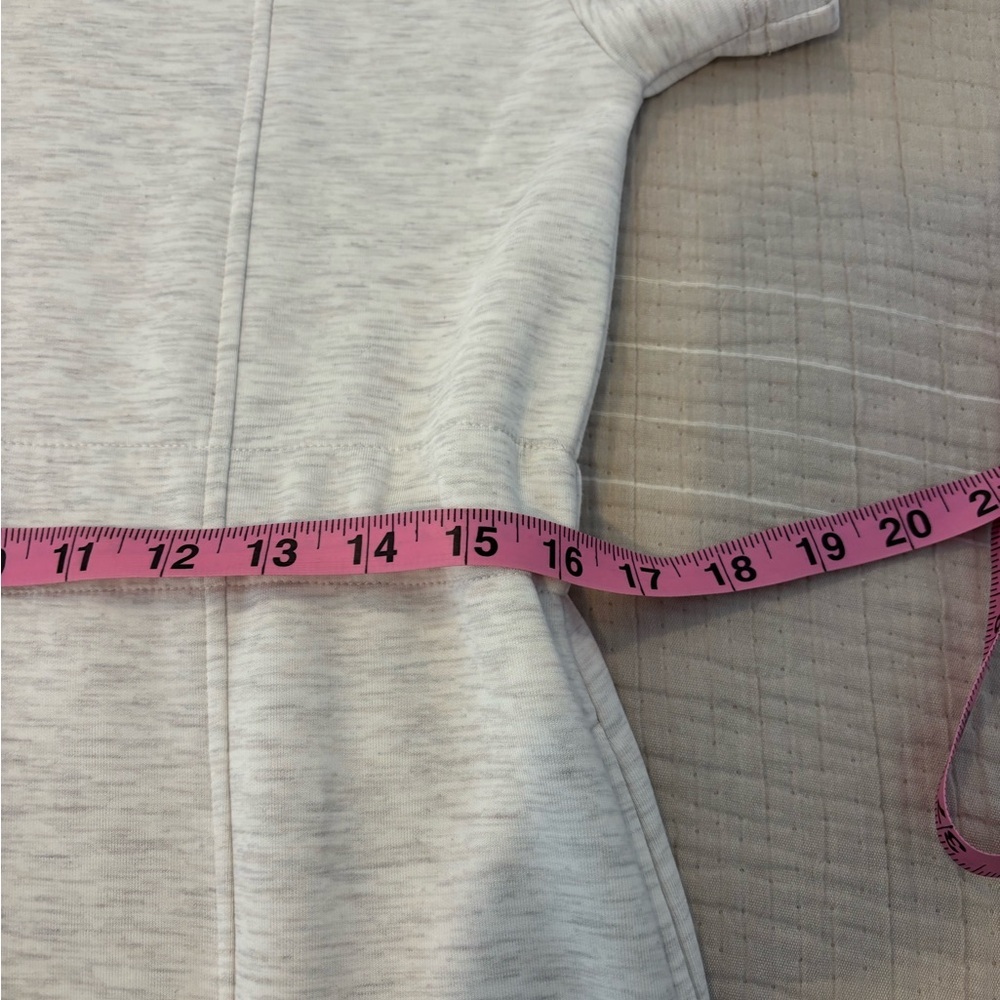Varley Sophie Doublesoft Dress Ivory Marl Cowl neck Athleisure XS - Picture 5 of 11